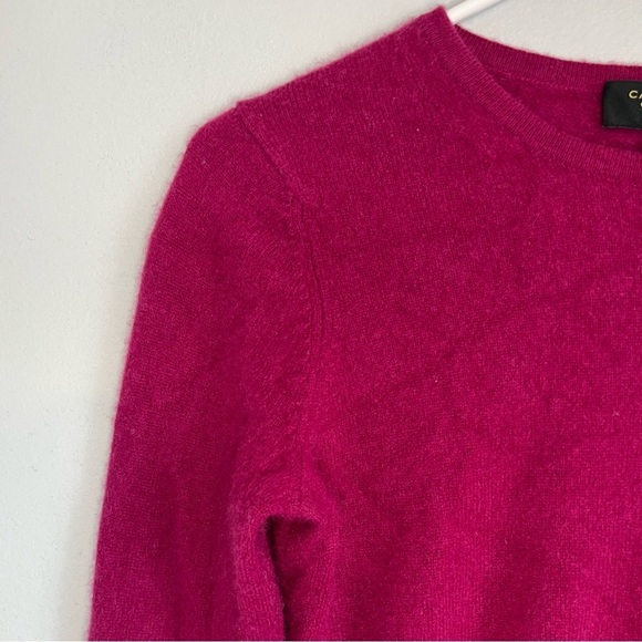 Charter Club Womens 100% Cashmere Crew Neck Sweater Red Sz S Bright Quite Luxury - Picture 2 of 8